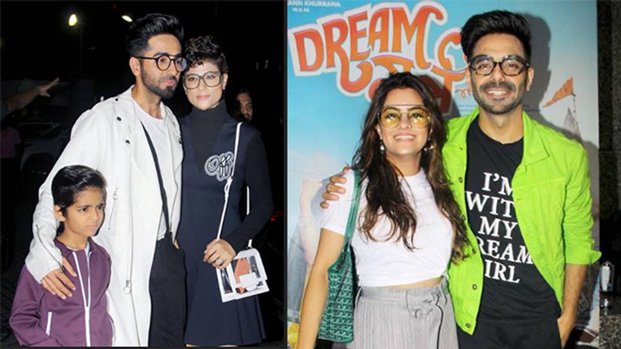 Dream Girl Screening: Ayushmann Khurrana attends with Tahira Kashyap & son; Watch video | FilmiBeat