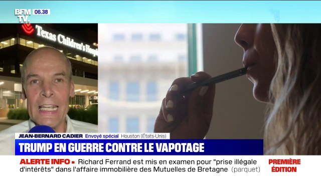 Pourquoi Donald Trump veut interdire les cigarettes électroniques aromatisées