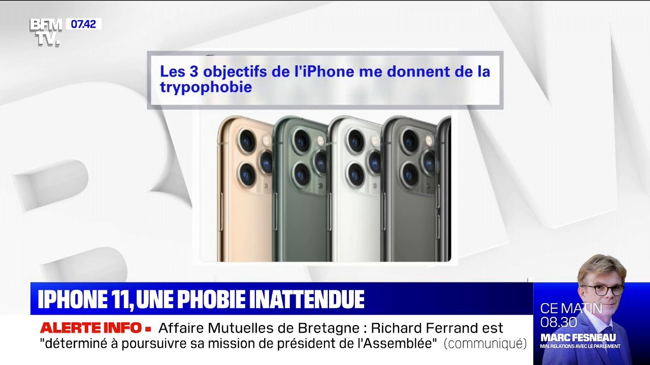 Vous vous êtes senti mal en découvrant le nouvel iP­hone 11 Pro? Vous êtes peut-être trypophobe...