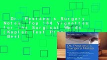 Dr. Pestana s Surgery Notes: Top 180 Vignettes for the Surgical Wards (Kaplan Test Prep)  Best
