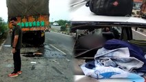 हापुड़: हाईवे पर खड़े ट्रक से टकराई कार, 6 लोगों की हुई दर्दनाक मौत, Video देख कर कांप उठेगी रूह