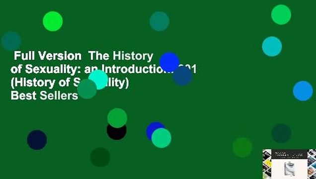 Full Version The History of Sexuality: an Introduction: 001 (History of Sexuality) Best Sellers