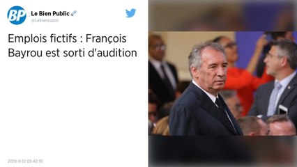 Affaire des assistants parlementaires du Modem : Bayrou se dit « très content » à l’issue de son audition