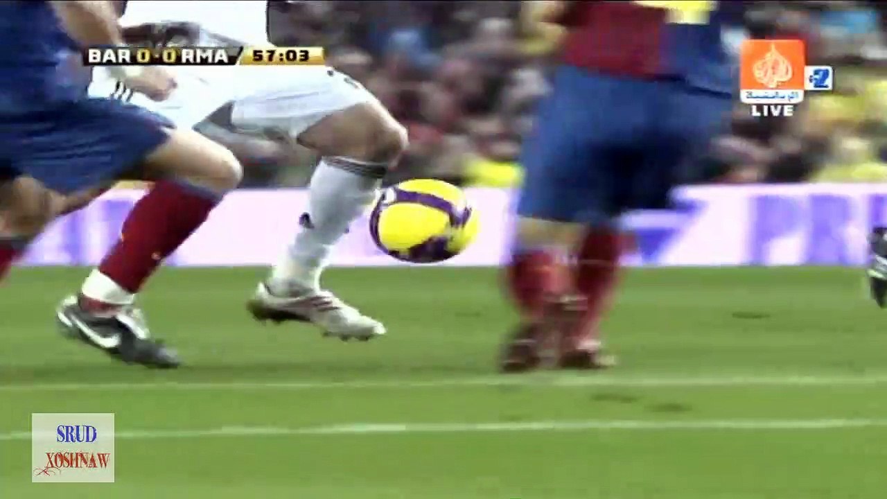 برشلونة 2 - 0 ريال مدريد كلاسيكو 08 - 09 الشوط الثاني
