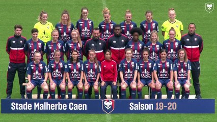 La photo officielle de l'équipe féminine séniors du SMCaen