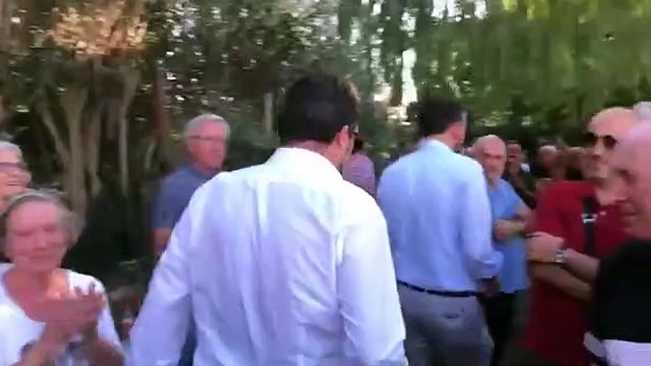 Elezioni Umbria, Salvini accolto a Spello (11.09.19)