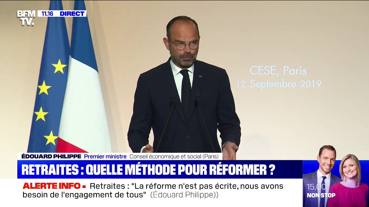 Édouard Philippe: "Certains régimes n'ont plus assez d'actifs pour honorer le montant des pensions"