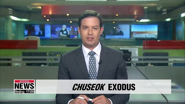 Korean highways jammed amid Chuseok holiday exodus