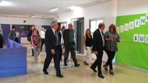 El presidente Quim Torra y el conseller Josep Bargalló visitan el colegio Torre de la Miranda
