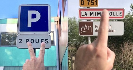Ce compte Instagram rassemble des obsédés textuels jouant avec leurs doigts dans la rue !