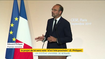 Réforme des retraites : "Avant la fin du mois de septembre, le président de la République lancera cette démarche" de consultation citoyenne, a annoncé le Premier ministre Edouard Philippe