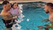 MS Dhoni And Daughter Ziva Enjoy Pool Time With Hardik Pandya