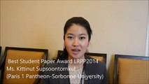 Ms. Kittinut Supsoontornkul at LRPP Conference 2014 by GSTF