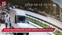 Kocaeli'deki zincirleme kazanın görüntüleri ortaya çıktı