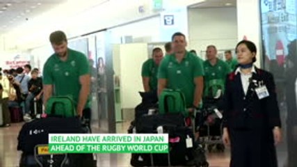 Ireland arrive in Japan ahead of World Cup