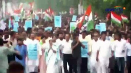 மம்தா பானர்ஜி பிரம்மாண்ட நடை பயணம்.. ஸ்தம்பித்தது கொல்கத்தா-வீடியோ