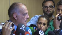 Tebas pide justicia en el caso de los amaños de partidos