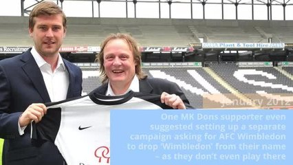 MK Dons and AFC Wimbledon The history behind the hatred