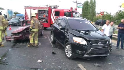 Şile yolunda zincirleme kaza: 1 yaralı