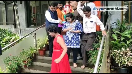 मुख्यमंत्र्यांच्या वर्षा निवासस्थानी पर्यावरण पूरक गणेश विसर्जन