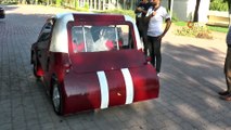 Üniversite öğrencileri elektrikli araç yaptı