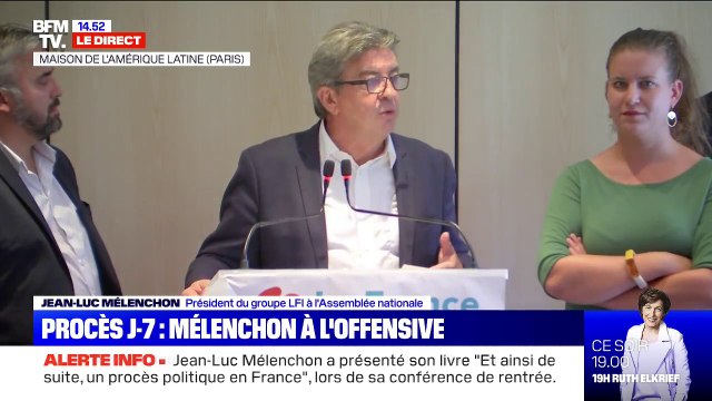 Jean-Luc Mélenchon condamne un procès politique à son encontre