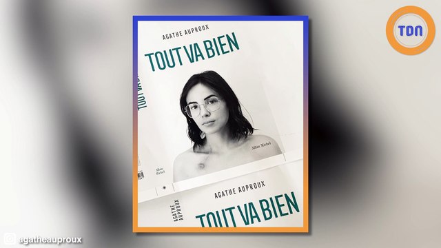 Agathe Auproux dévoile la couverture de son livre topless et cathéter apparent !