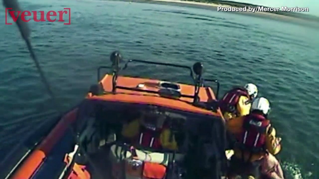 Dramatic Footage Shows Rescuers Saving 3 Sisters From Being Swept Out To Sea