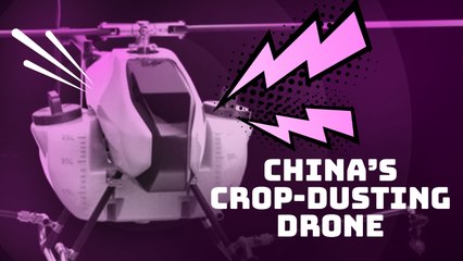 This crop-dusting drone helps farmers in Northeast China