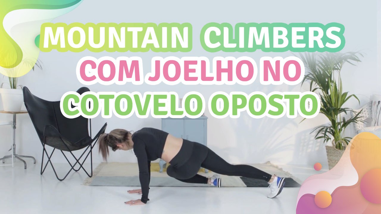 Mountain Climbers com joelho no cotovelo oposto - Melhor com Saúde