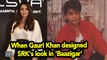 When Gauri Khan designed SRK's look in 'Baazigar'
