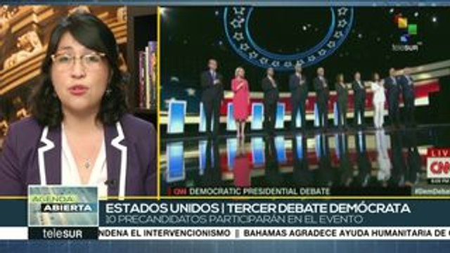 Debatirán aspirantes demócratas a la candidatura presidencial de EEUU