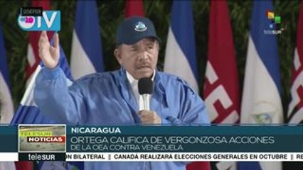 Repudia pdte. Ortega propuesta de OEA de aplicar TIAR a Venezuela