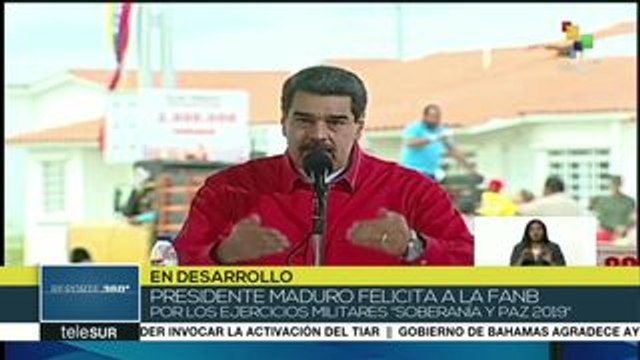Pdte. Maduro felicita a FANB por ejercicios militares Soberanía y Paz