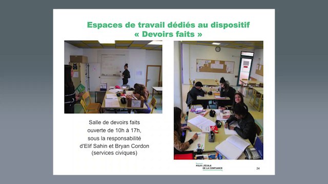 Séminaire académique Devoirs Faits : « Espaces de travail et accessibilité des ressources »
