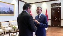 Cumhurbaşkanı Yardımcısı Oktay, KKTC Turizm ve Çevre Bakanı Üstel'i kabul etti