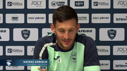 Avant HAC - Paris FC, interview de Mathieu Gorgelin