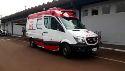 Samu socorre passageira após aterrizagem no aeroporto de Cascavel