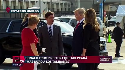 Trump amenaza a talibanes en aniversario del 11-S