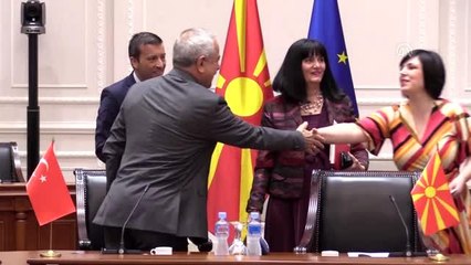 Kuzey Makedonyalı bakanlar Türk heyetini kabul etti