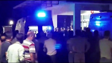 İşçileri taşıyan sivil aracın geçişi sırasında yola tuzaklanan mayın patladı