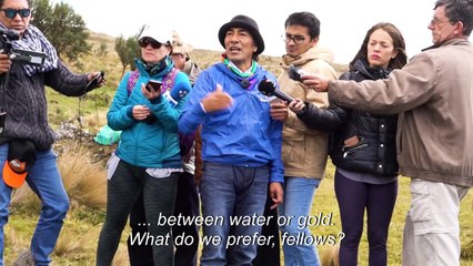 Gold or water: the dilemma of indigenous people in Ecuador