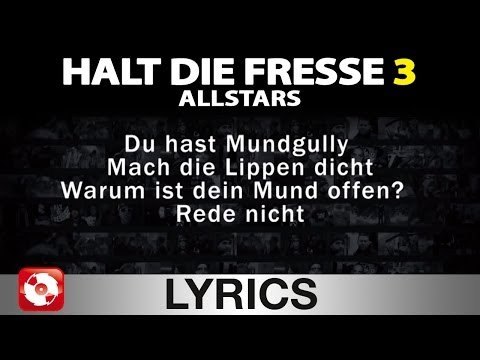 HDF 3 ALLSTARS - AGGROTV LYRICS KARAOKE (OFFICIAL VERSION)