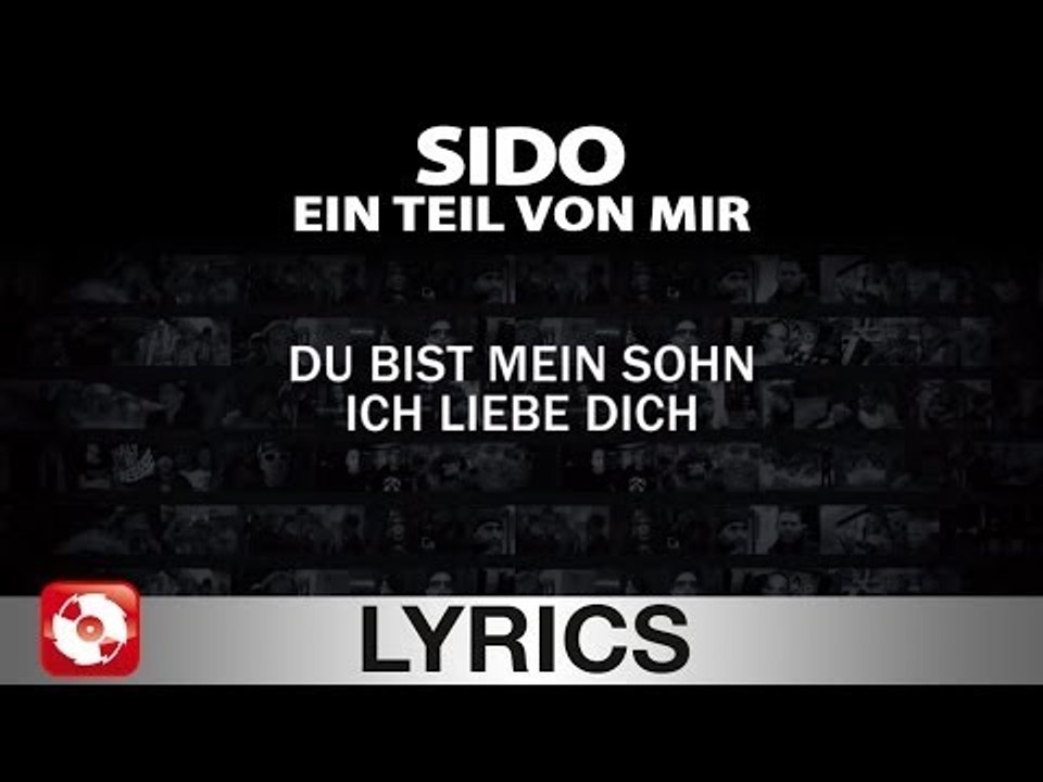 SIDO - EIN TEIL VON MIR - AGGROTV LYRICS KARAOKE  (OFFICIAL VERSION)