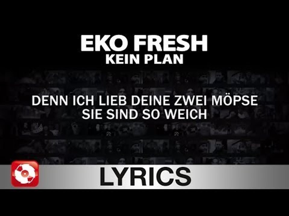 EKO FRESH - KEIN PLAN - AGGROTV LYRICS KARAOKE (OFFICIAL VERSION)