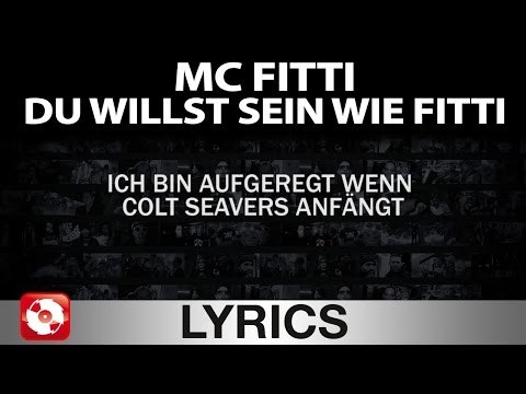 MC FITTI - DU WILLST SEIN WIE FITTI AGGROTV LYRICS KARAOKE OFFICIAL VERSION)