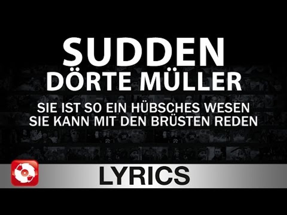 SUDDEN - DÖRTE MÜLLER - AGGROTV LYRICS KARAOKE (OFFICIAL VERSION)
