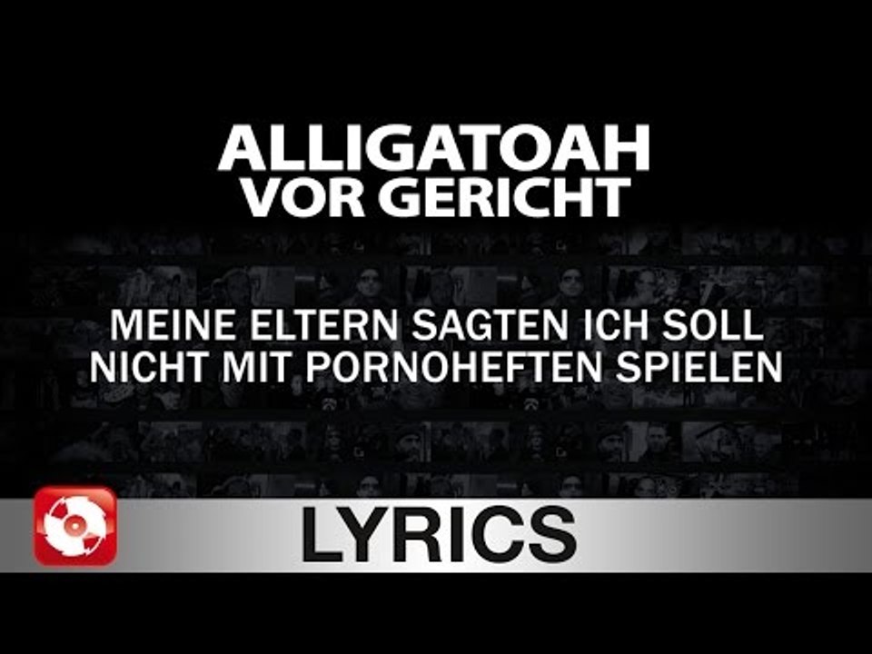 ALLIGATOAH - VOR GERICHT - AGGROTV LYRICS KARAOKE (OFFICIAL VERSION)
