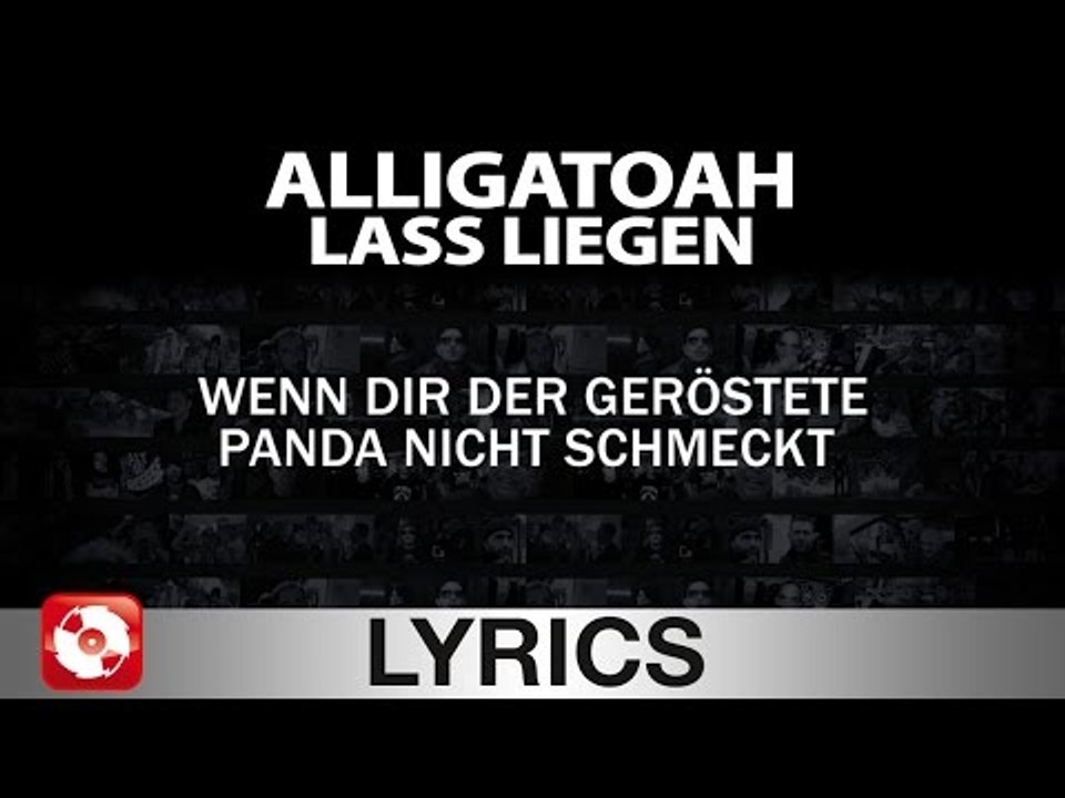 ALLIGATOAH - LASS LIEGEN - AGGROTV LYRICS KARAOKE (OFFICIAL VERSION)