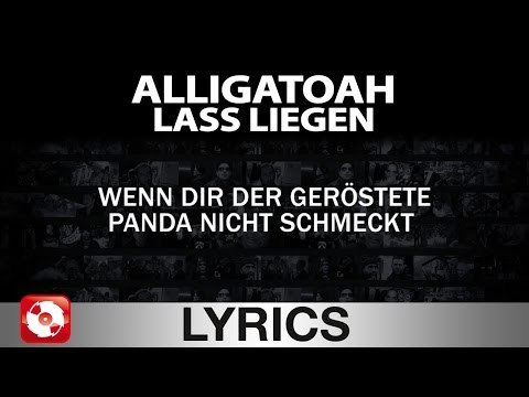 ALLIGATOAH - LASS LIEGEN - AGGROTV LYRICS KARAOKE (OFFICIAL VERSION)